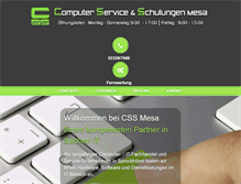 Tablet Screenshot of css-mesa.de